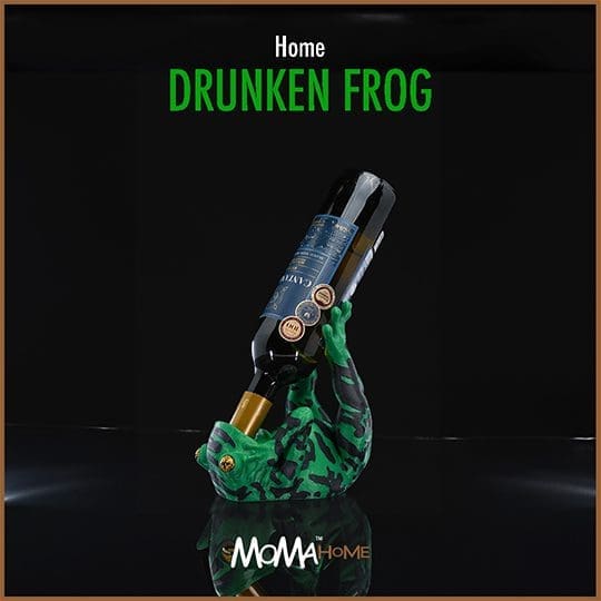 Portabottiglie Rana Ubriaca – Un Tocco di Allegria per la Tua Casa