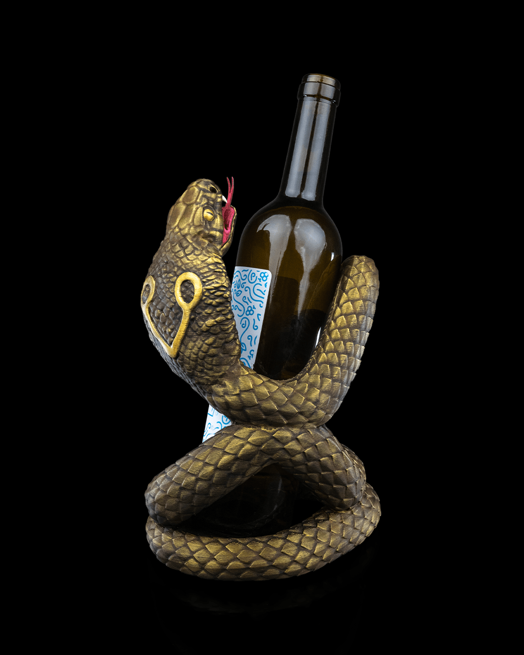 Serpente Incantatore - Portabottiglie Esclusivo e Sinuoso - immagine 4