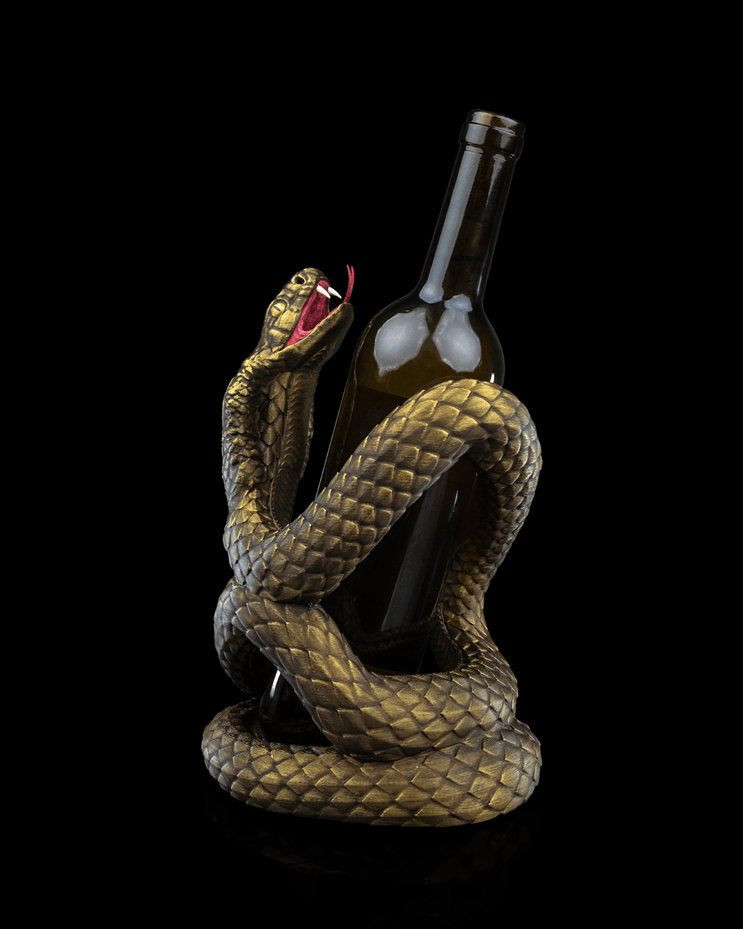 Serpente Incantatore - Portabottiglie Esclusivo e Sinuoso - immagine 3