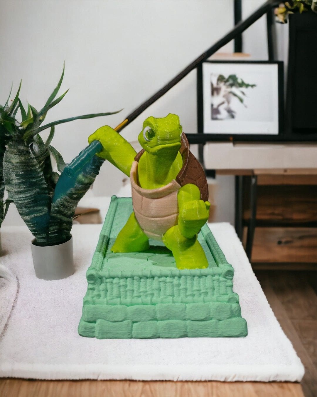 Portaincenso Tartaruga Ninja - Un'Allegra Fusione di Arte e Funzionalità Dipinta a Mano - immagine 2