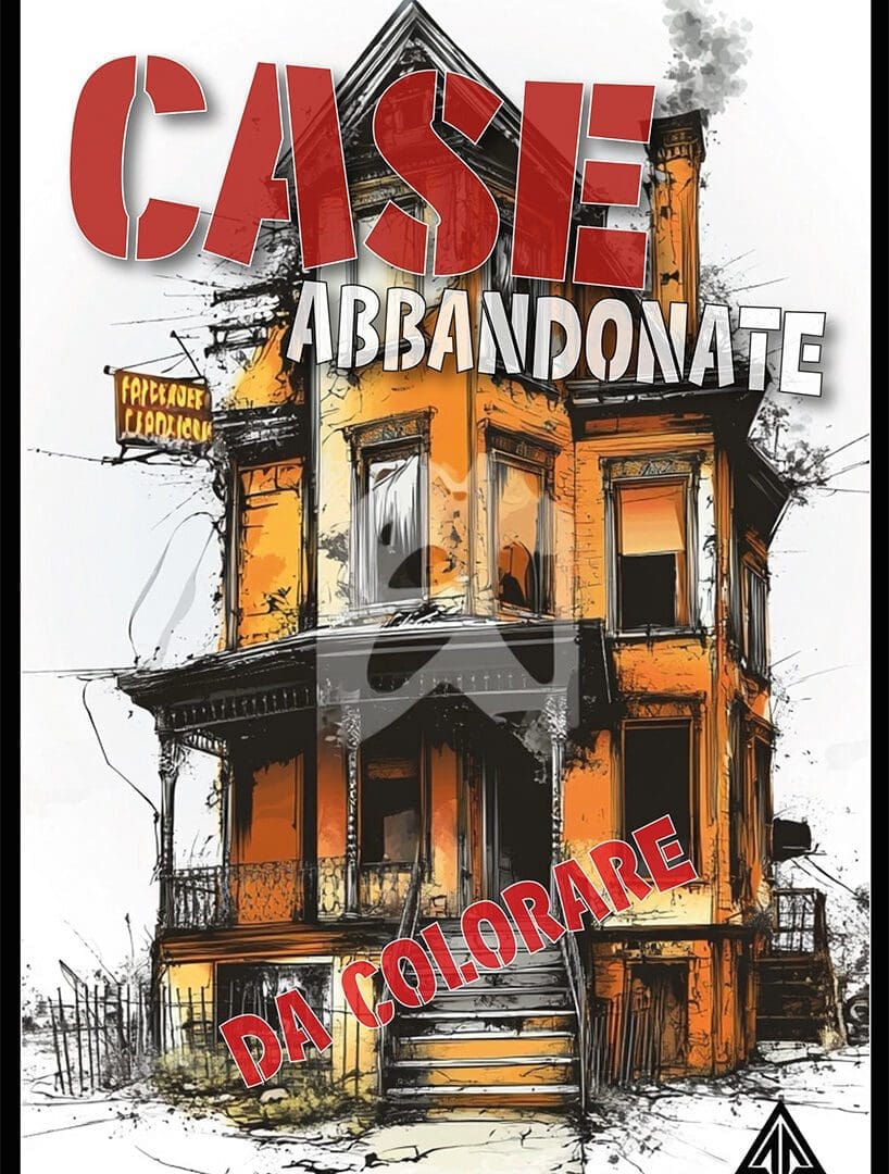 Case abbandonate da colorare. Misteriose dimore.