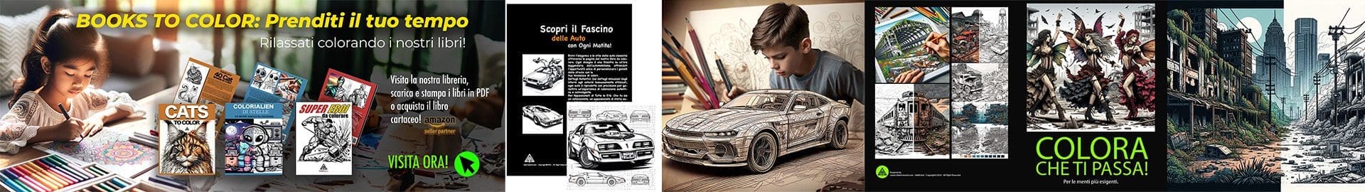 rilassati con i nostri libri e miniature da colorare!