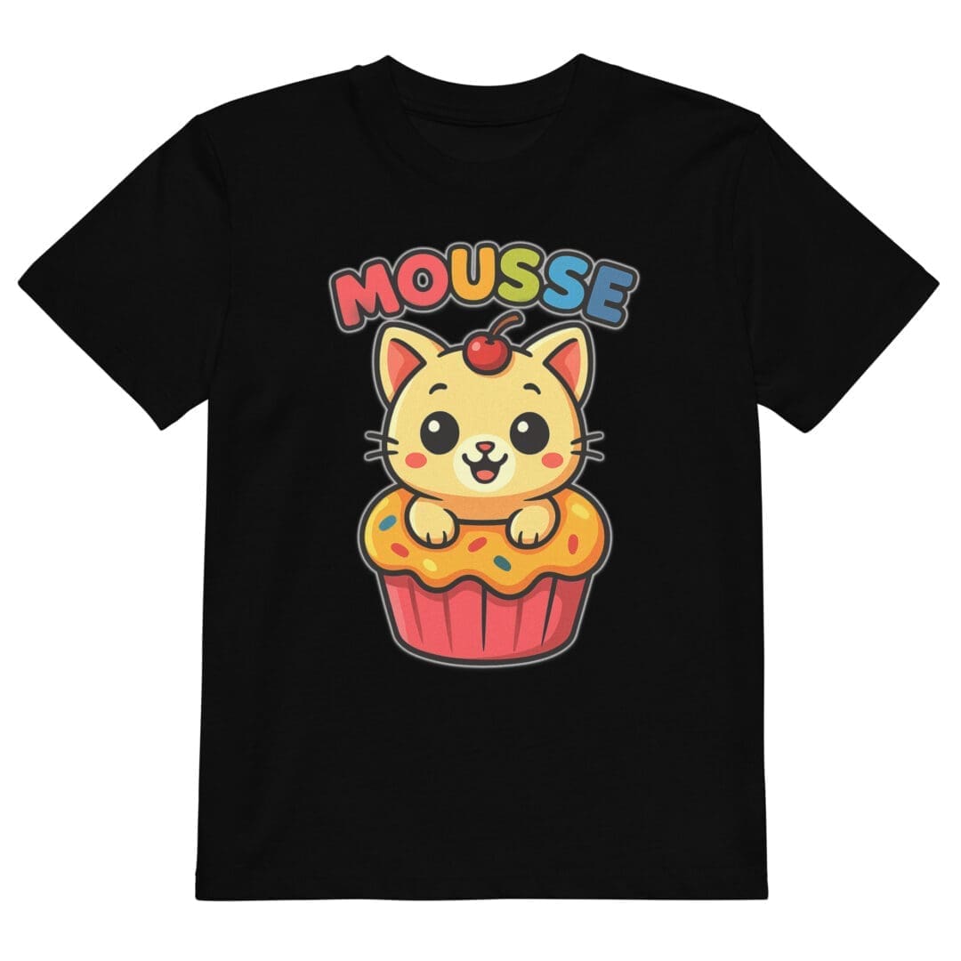 T-shirt in cotone organico per bambini - Mousse Kawaii Style