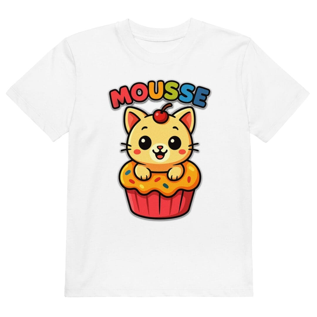 T-shirt in cotone organico per bambini - Mousse Kawaii Style - immagine 3