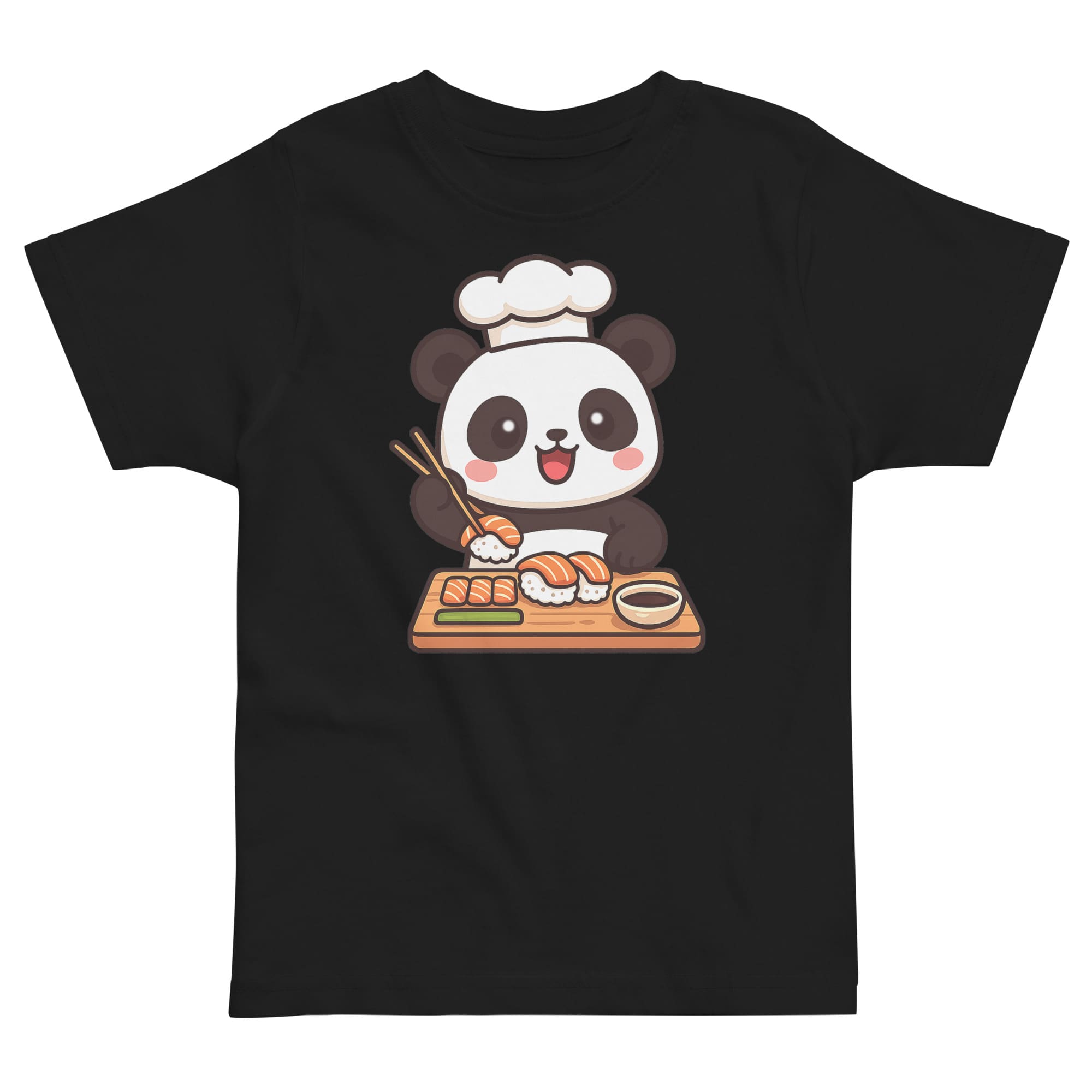 Maglietta in jersey per bambini – Sushi Panda in missione snack!
